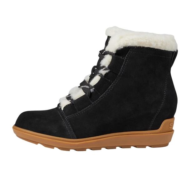 SOREL Womens Evie II Cozy Booties US 11 EU 42 Black Waterproof Leather NIB - Picture 2 of 13